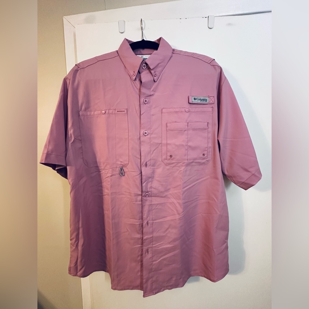 Columbia Pink Short Sleeve Shirt